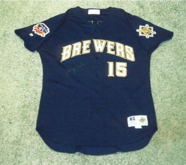 Milwaukee Brewers Game Worns at Johnson's Jerseys